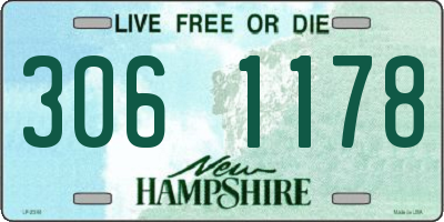 NH license plate 3061178