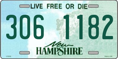 NH license plate 3061182