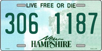 NH license plate 3061187