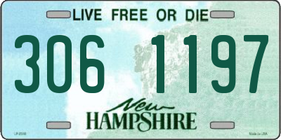 NH license plate 3061197