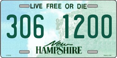 NH license plate 3061200