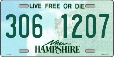 NH license plate 3061207