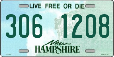 NH license plate 3061208