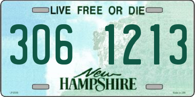 NH license plate 3061213