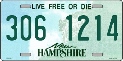NH license plate 3061214