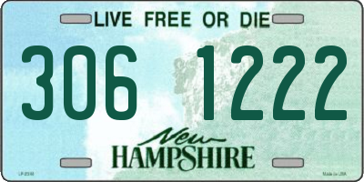 NH license plate 3061222