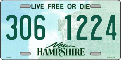 NH license plate 3061224
