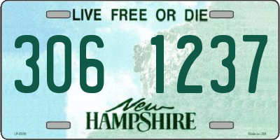 NH license plate 3061237