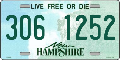 NH license plate 3061252