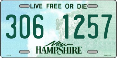 NH license plate 3061257