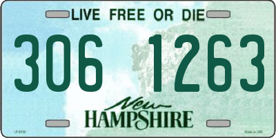 NH license plate 3061263