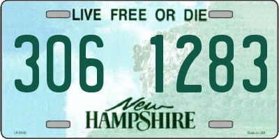 NH license plate 3061283