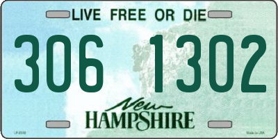 NH license plate 3061302