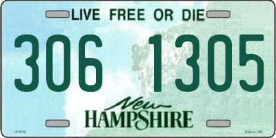 NH license plate 3061305