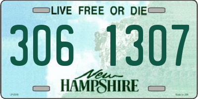 NH license plate 3061307