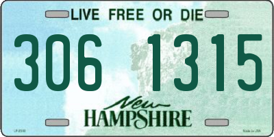 NH license plate 3061315