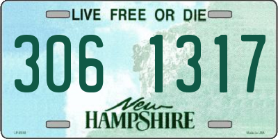 NH license plate 3061317