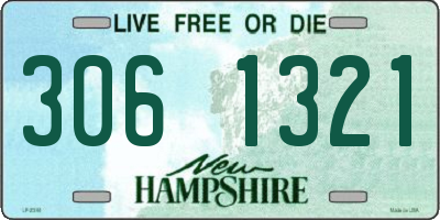 NH license plate 3061321