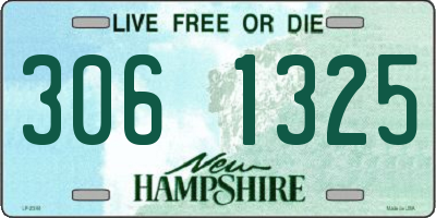 NH license plate 3061325