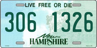 NH license plate 3061326