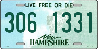 NH license plate 3061331