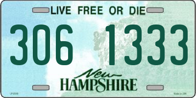 NH license plate 3061333