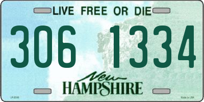 NH license plate 3061334