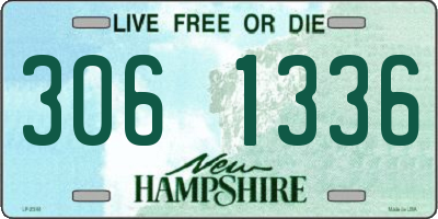 NH license plate 3061336