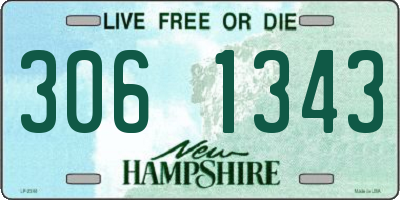 NH license plate 3061343