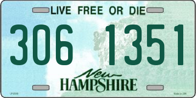 NH license plate 3061351