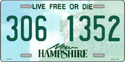 NH license plate 3061352