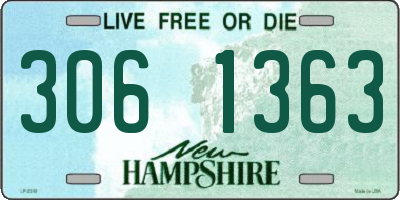 NH license plate 3061363