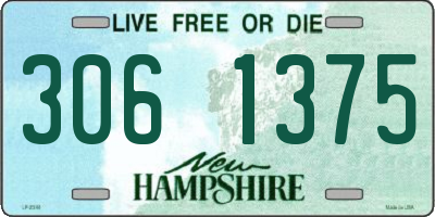 NH license plate 3061375
