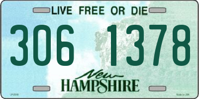 NH license plate 3061378