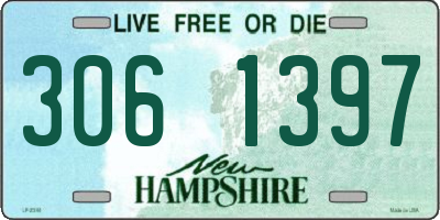 NH license plate 3061397