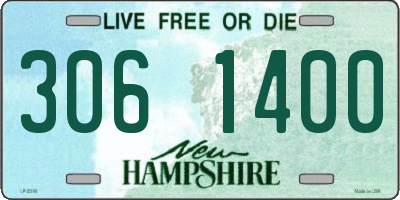 NH license plate 3061400