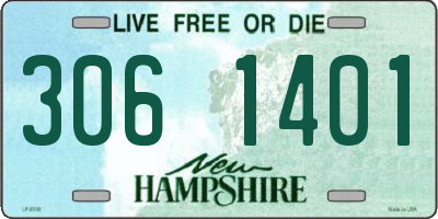 NH license plate 3061401