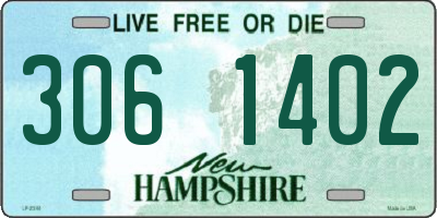 NH license plate 3061402