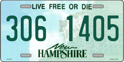NH license plate 3061405