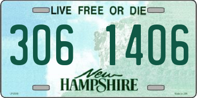 NH license plate 3061406
