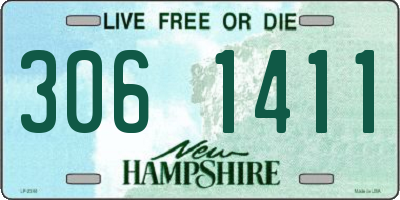 NH license plate 3061411
