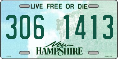 NH license plate 3061413