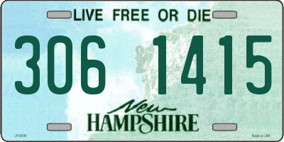 NH license plate 3061415
