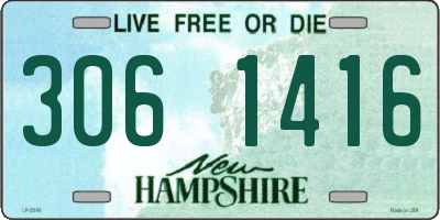 NH license plate 3061416