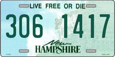 NH license plate 3061417