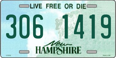 NH license plate 3061419