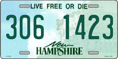 NH license plate 3061423