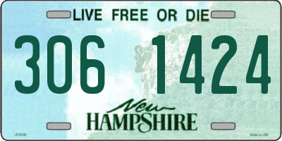 NH license plate 3061424