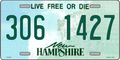 NH license plate 3061427