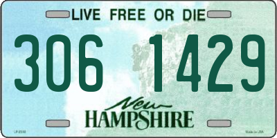 NH license plate 3061429